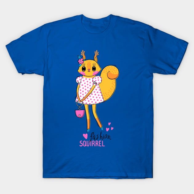 fashion squirrel T-Shirt by Mako Design 